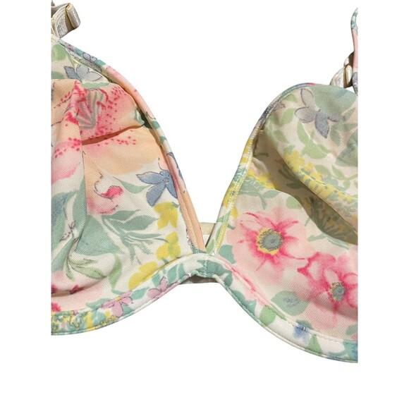 Warners Vintage Bra 36D No Padding Underwire Floral - Picture 3 of 5